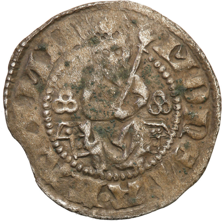Kazimierz III Wielki (1333-1370) kwartnik (półgrosz), Kraków (R5)